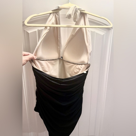 Victoria’s Secret Ruched Marilyn Monroe style Halter Top Deep Plunge Swimsuit XL - Picture 14 of 16